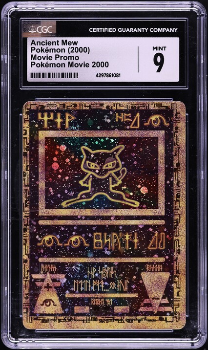 2000 Pokemon Movie Promo Ancient Mew CGC 9 MINT on Fanatics Collect