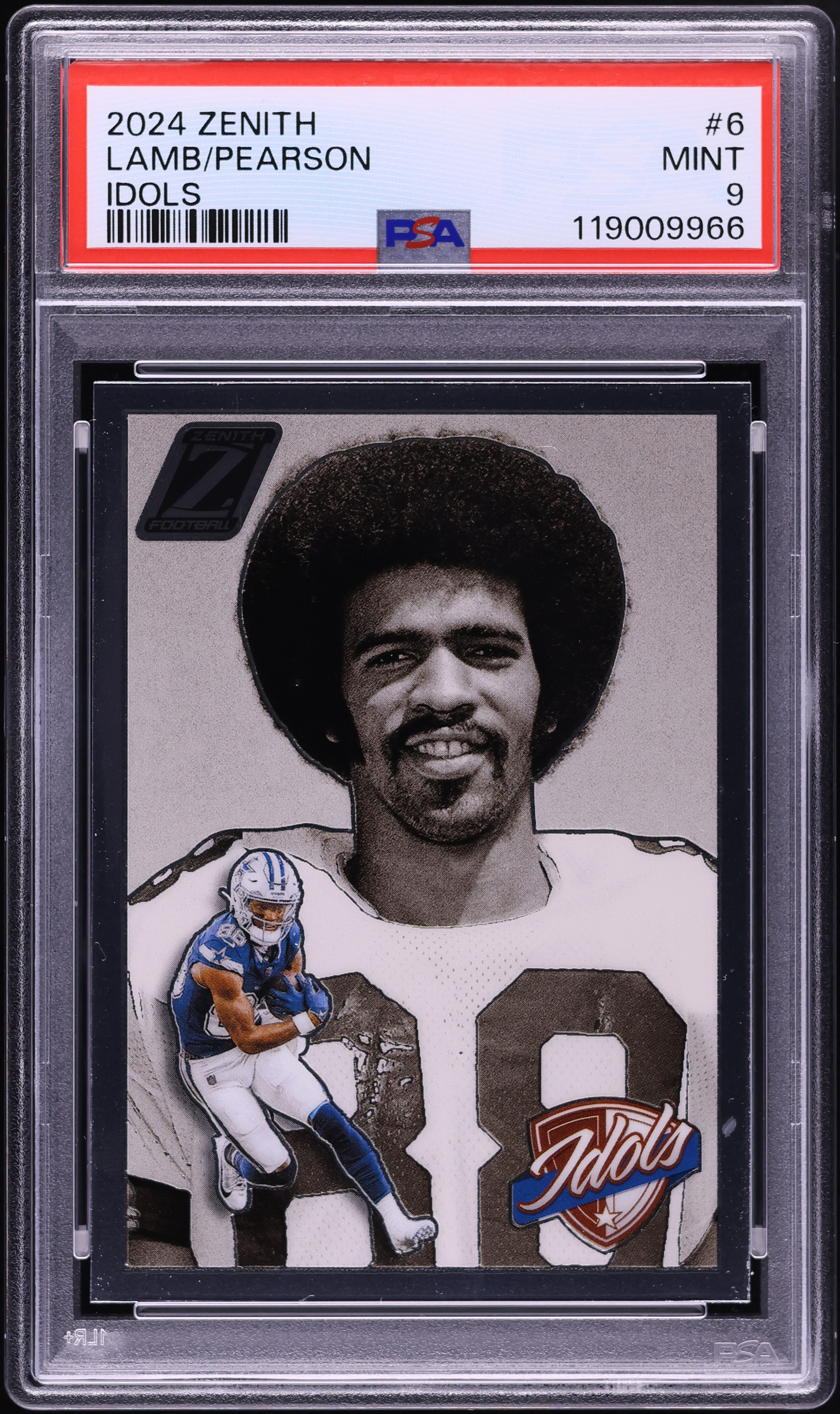 2024 Panini Zenith Idols CeeDee Lamb & Drew Pearson #6 PSA 9 MINT