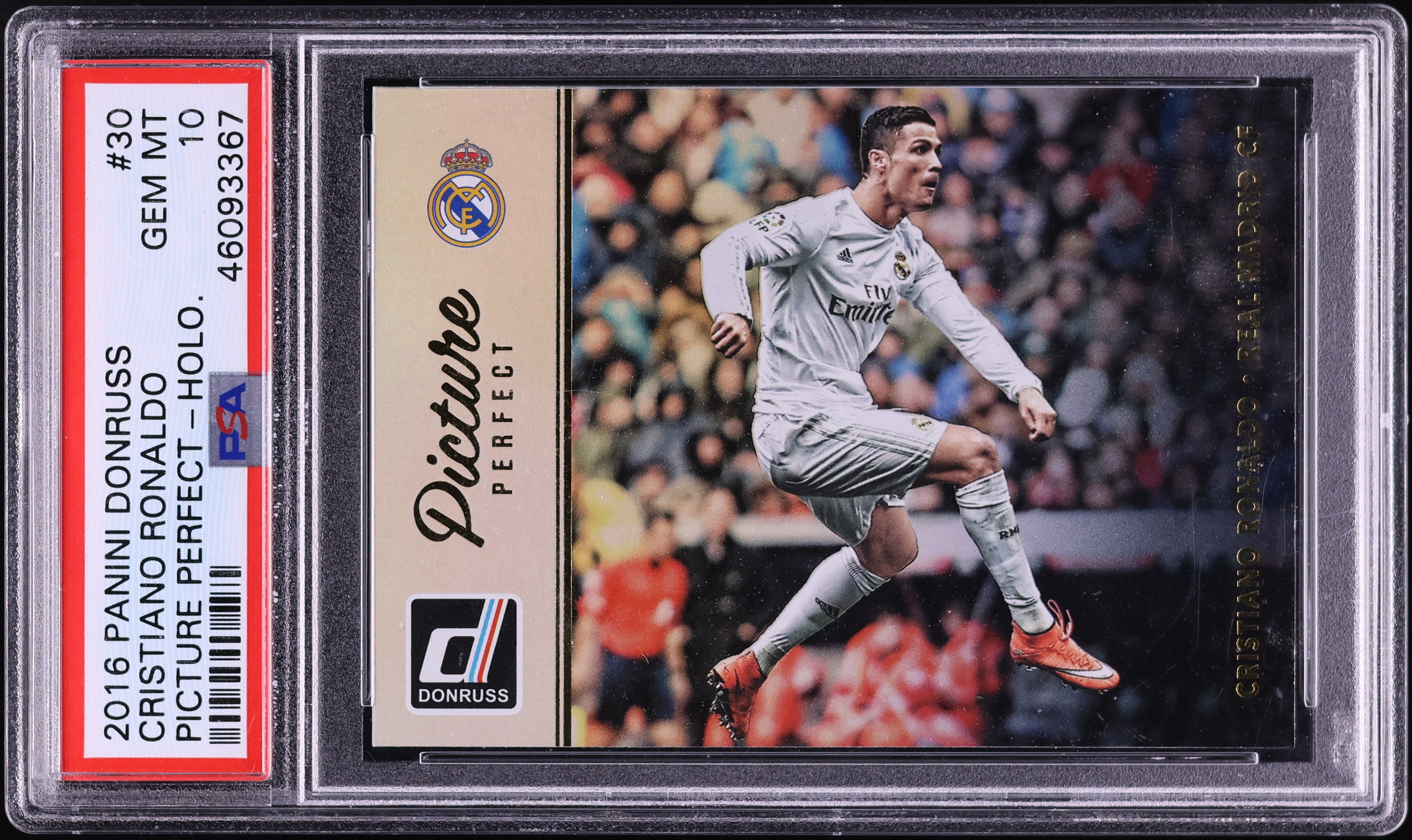 2016 Donruss Picture Perfect Holo Cristiano Ronaldo #30 PSA 10 GEM 