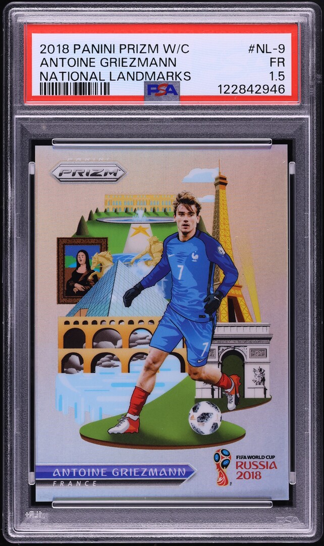 2018 Panini Prizm World Cup National Landmarks Antoine Griezmann