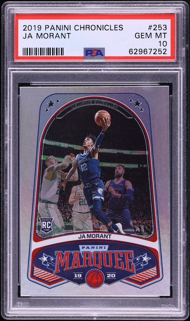 2019 Panini Chronicles Marquee Ja Morant ROOKIE #253 PSA 10 GEM