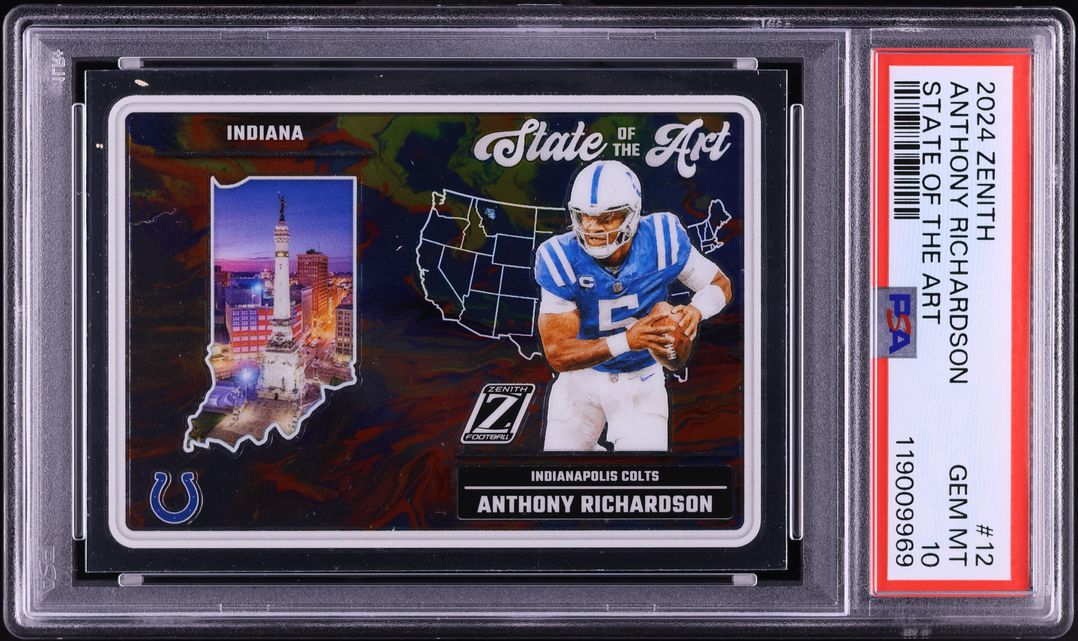 2024 Panini Zenith State Of The Art Anthony Richardson #12 PSA 10 GEM MINT