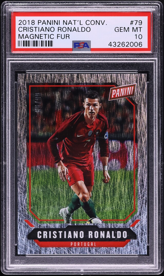 2018 Panini National Convention Magnetic Fur Cristiano Ronaldo /99