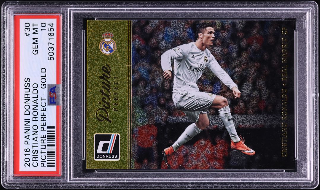 2016 Donruss Picture Perfect Gold Cristiano Ronaldo #30 PSA 10 GEM 