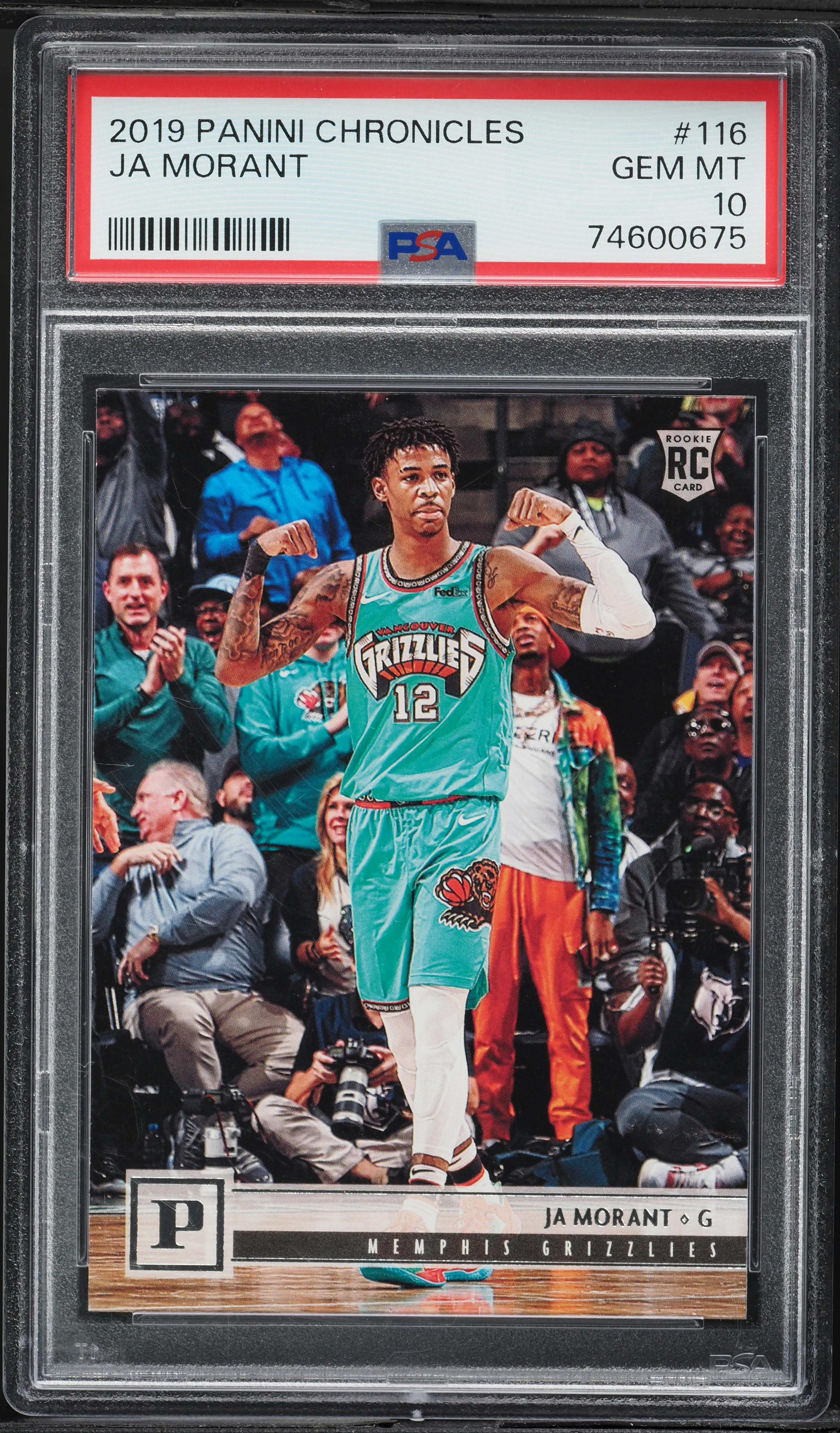 2019 Panini Chronicles Ja Morant ROOKIE #116 PSA 10 GEM MINT on