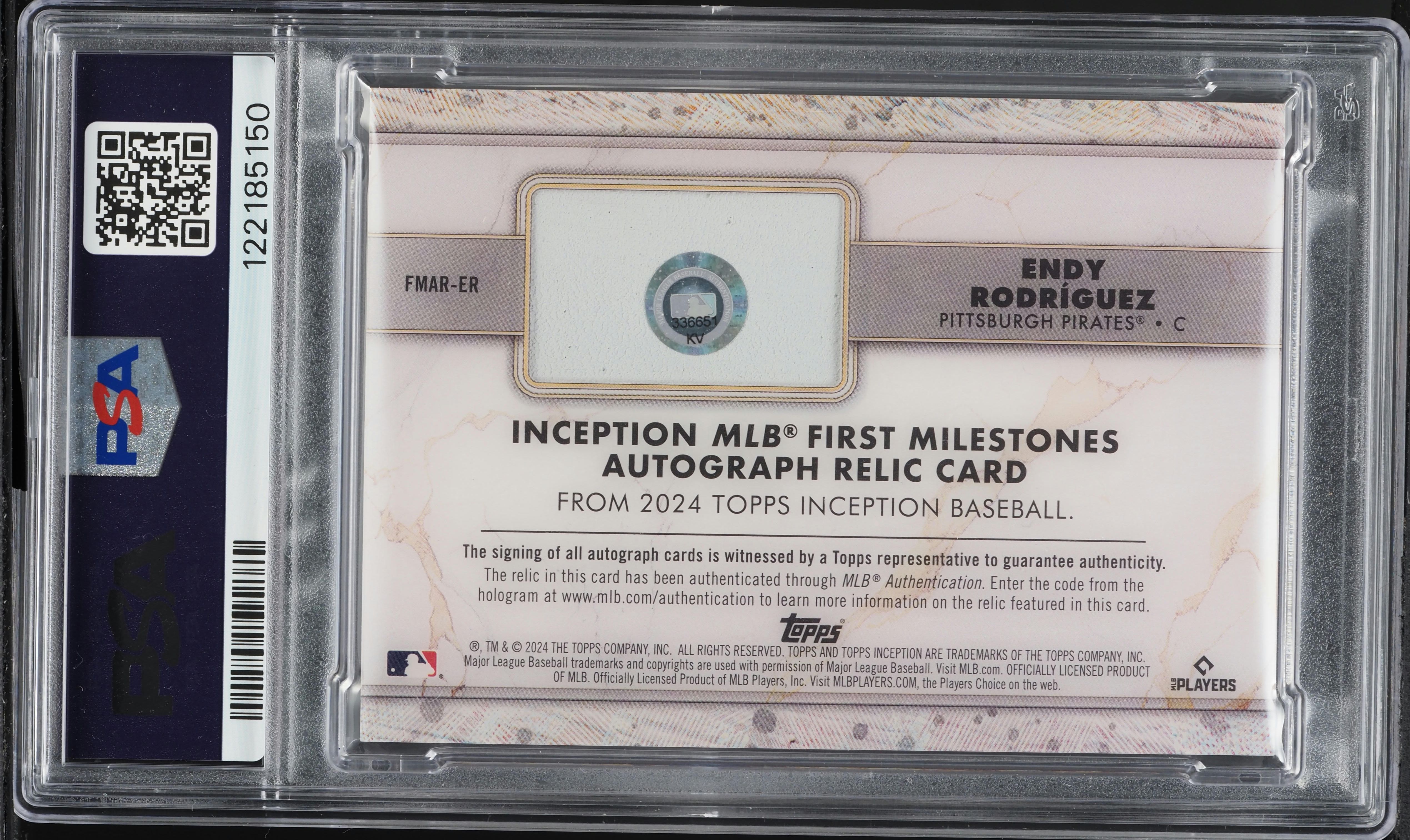 2024 Topps Inception MLB First Red Endy Rodriguez ROOKIE PATCH 