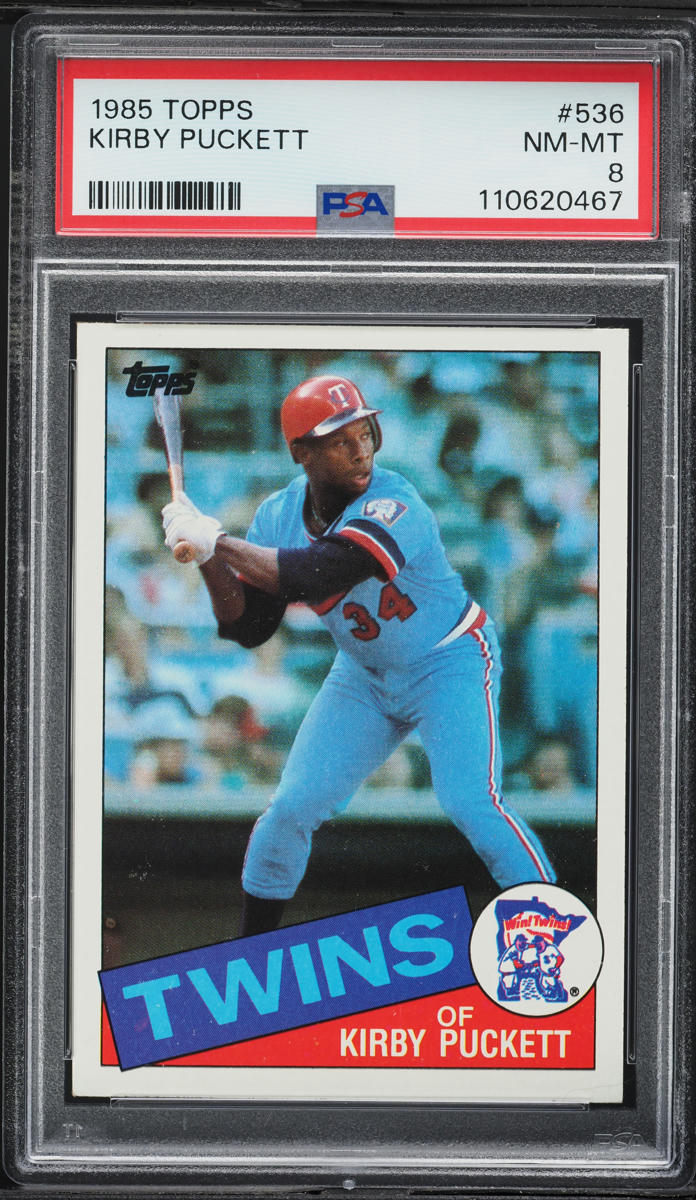 1985 Topps Kirby Puckett ROOKIE #536 PSA 8 NM-MT