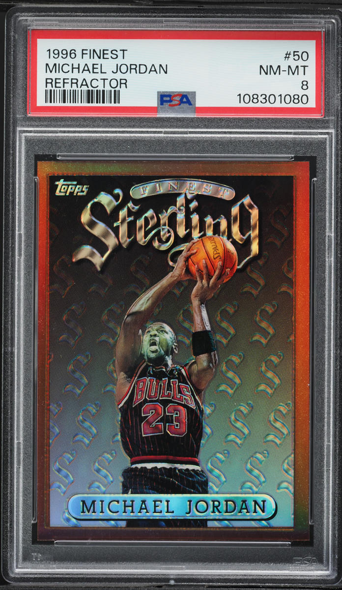 1996 Finest Bronze Refractor Michael Jordan #50 PSA 8 NM-MT