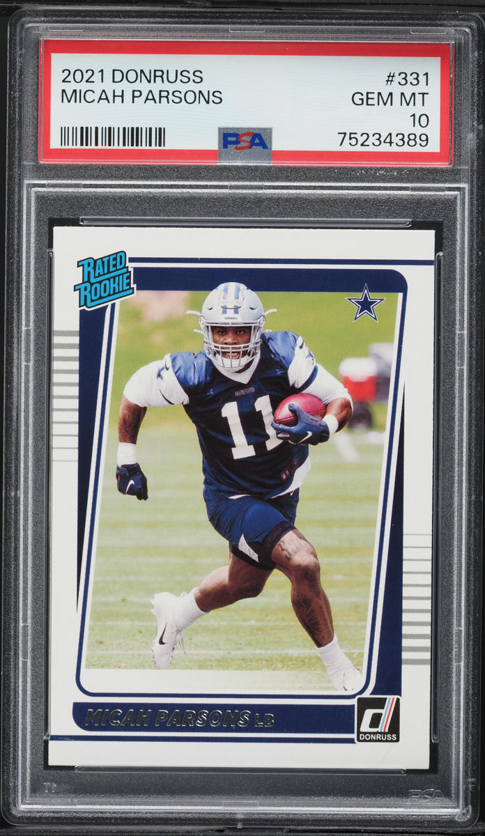 2021 Donruss Football Micah Parsons ROOKIE #331 PSA 10 GEM MINT