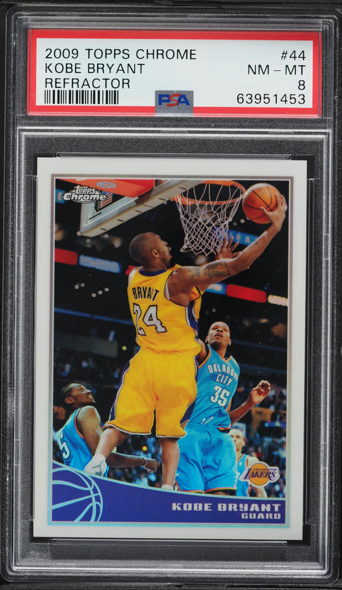 2009 Topps Chrome Refractor Kobe Bryant /500 #44 PSA 8 NM-MT