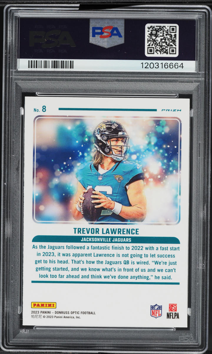2023 Donruss Optic Mythical Trevor Lawrence #8 PSA 9 MINT