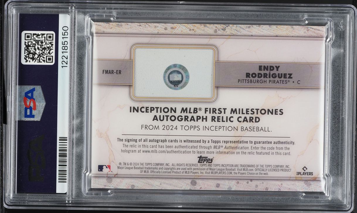 2024 Topps Inception MLB First Red Endy Rodriguez ROOKIE PATCH 