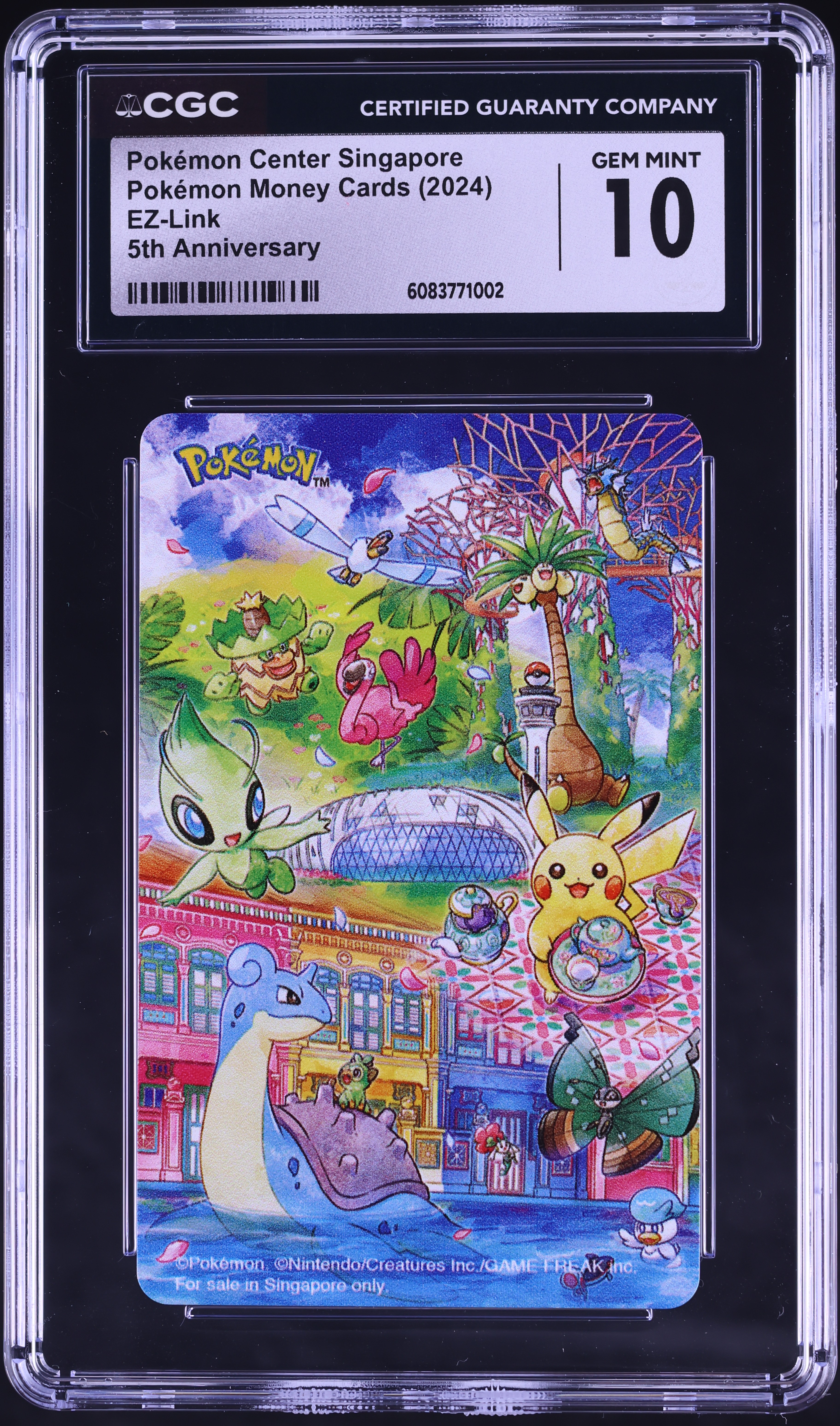 2024 Pokemon EZLink Money Cards Singapore Center 5th Anniversary