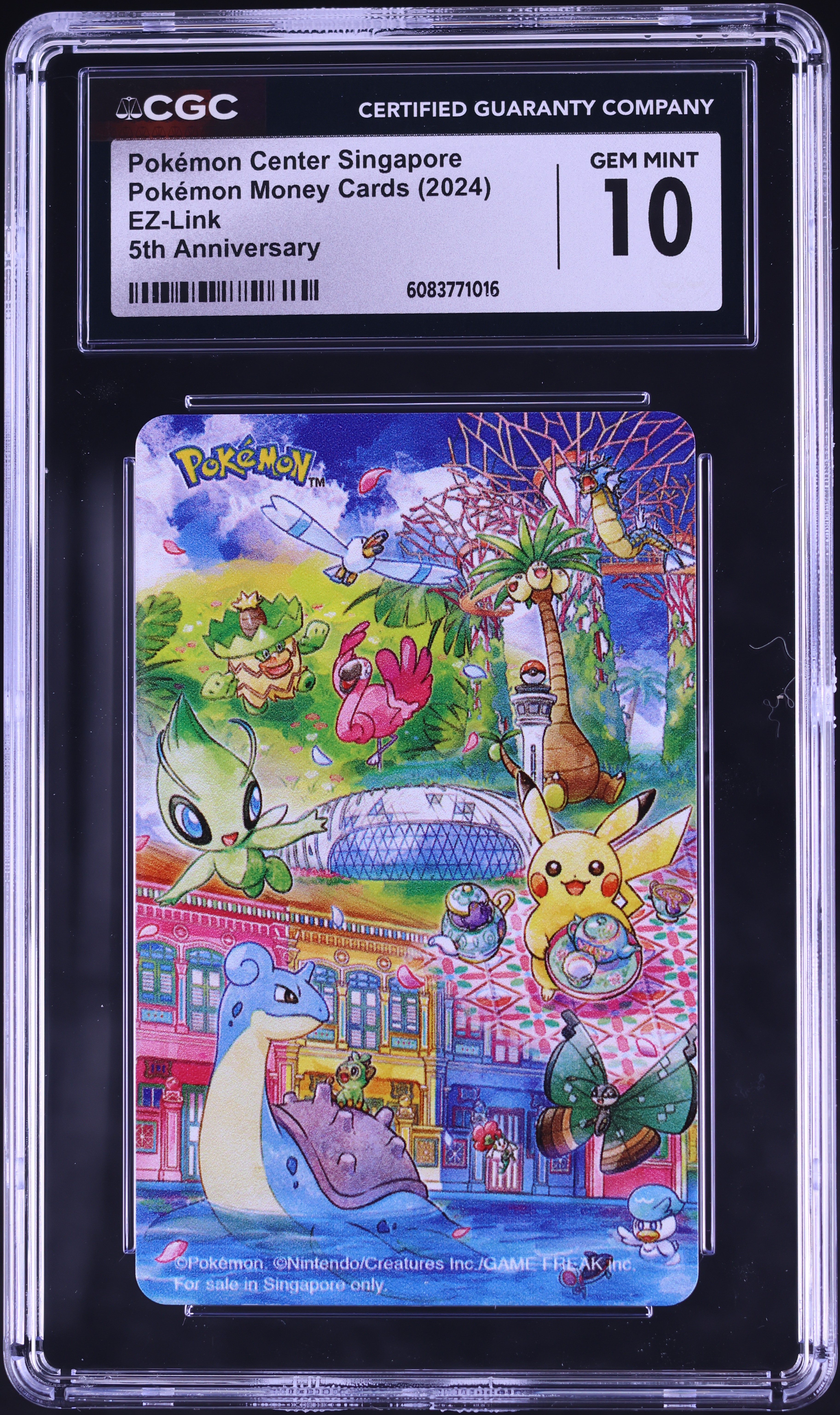 2024 Pokemon EZLink Money Cards Singapore Center 5th Anniversary CGC 10 GEM  MINT on Fanatics Collect