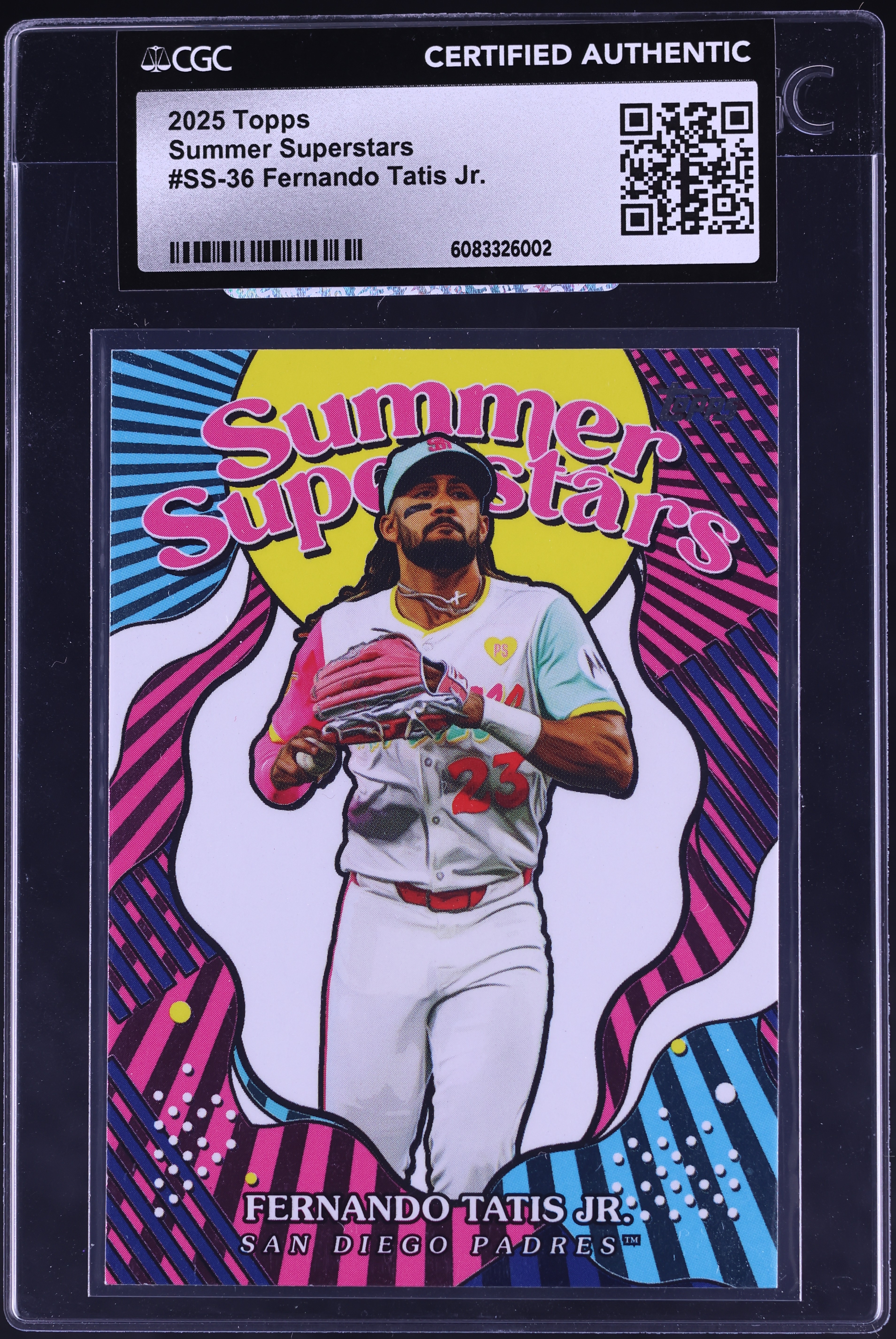 【ジャージーナンバー】Topps Gold Label タティスjr. 2025 Topps Summer Superstars Fernando Tatis Jr. #SS-36 CGC AUTH on