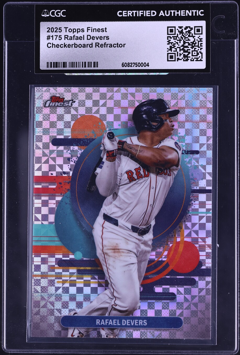 2025 Finest Checkerboard Refractor Rafael Devers #175 CGC AUTH