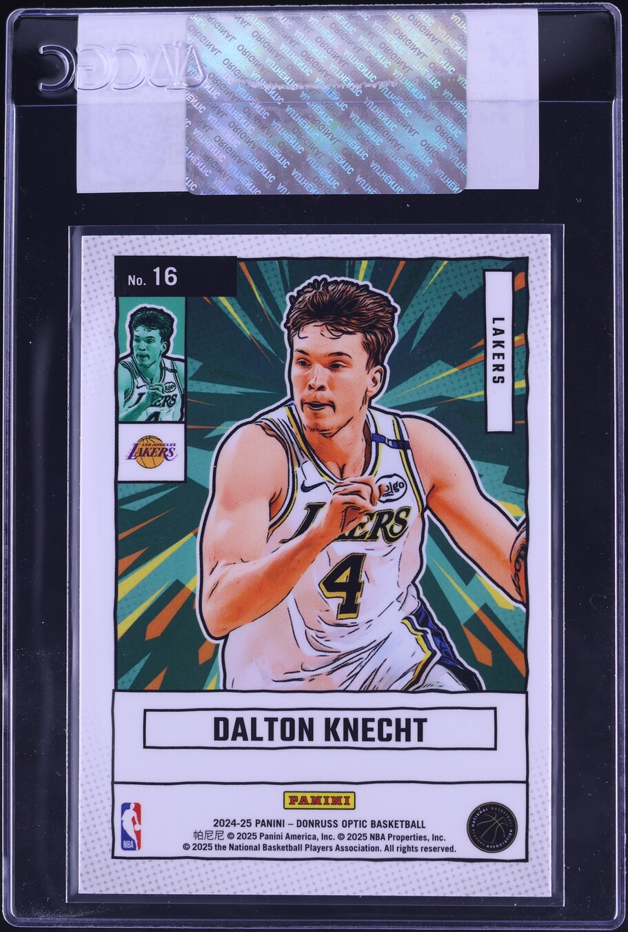 2024 Donruss Optic Net Marvels Dalton Knecht ROOKIE #16 CGC AUTH
