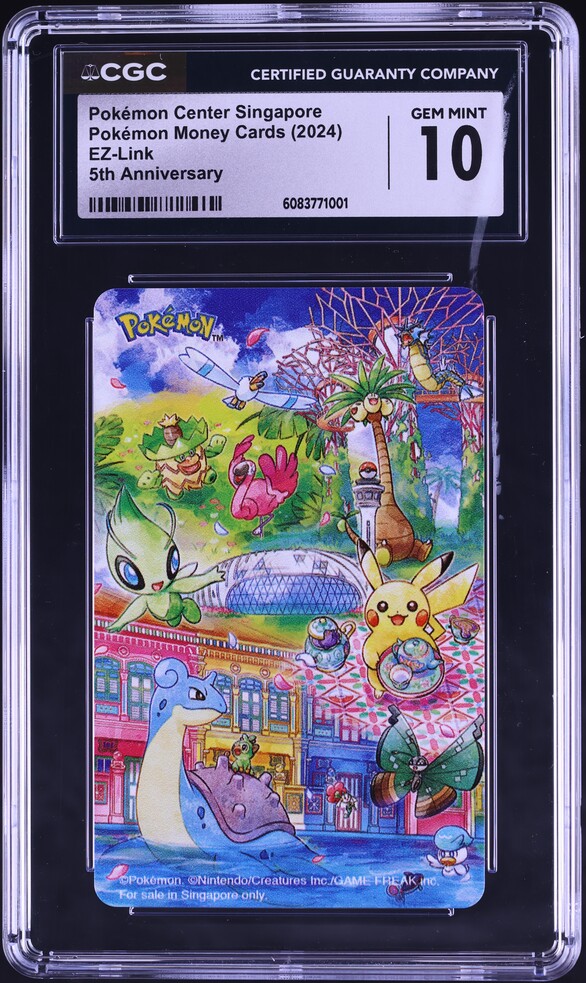 2024 Pokemon EZLink Money Cards Singapore Center 5th Anniversary
