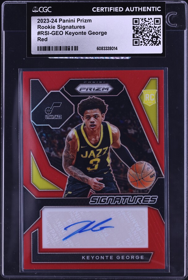 2023 Panini Prizm Red Keyonte George ROOKIE AUTO /99 #RSI-GEO CGC