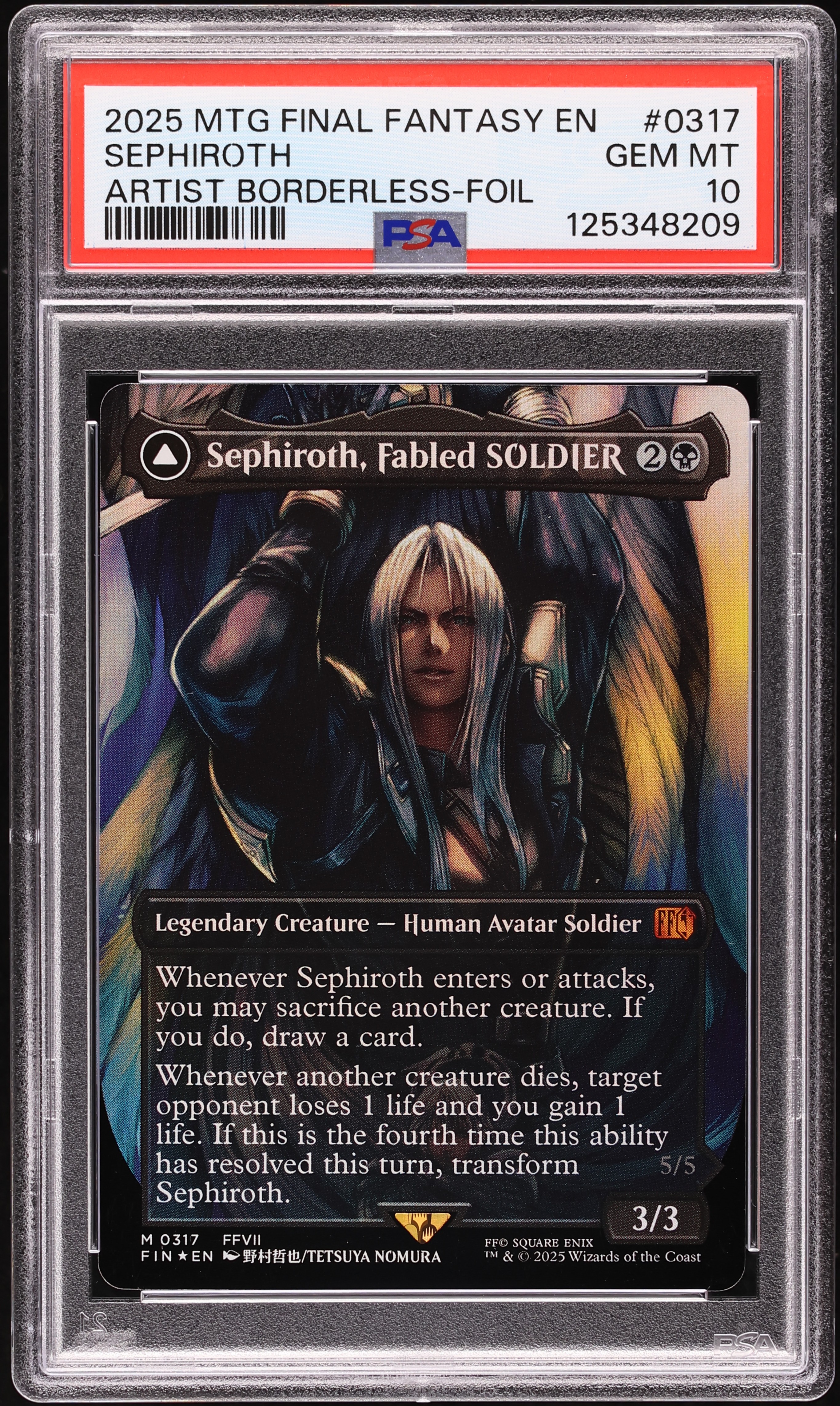2025 Magic The Gathering MTG Final Fantasy Artist Borderless Foil