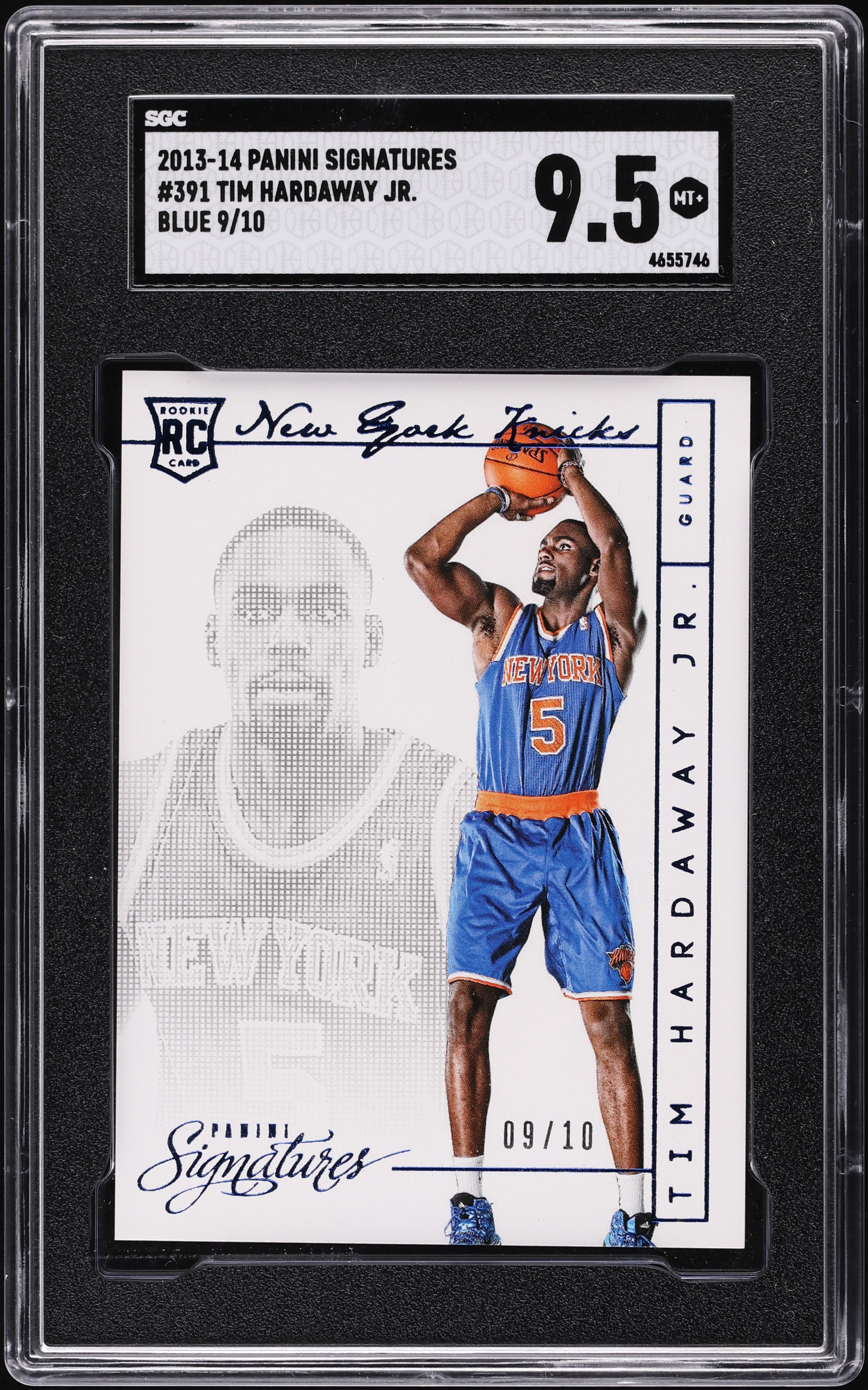 2013 Panini Signatures Blue Tim Hardaway Jr. ROOKIE /10 #391 SGC