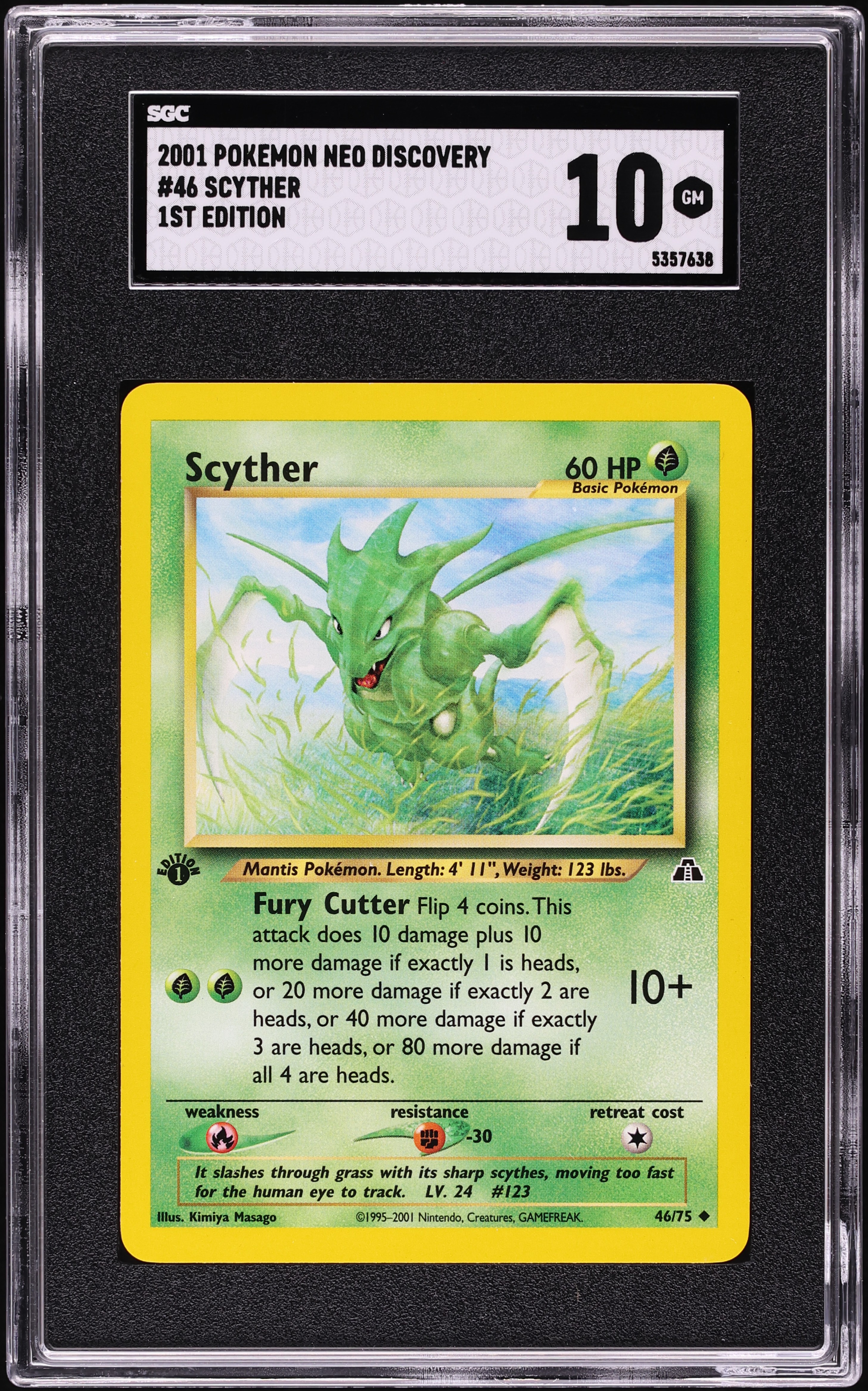 Pokemon Single Card NEO DISCOVERY (1st Edition) - 46/75 : Scyther