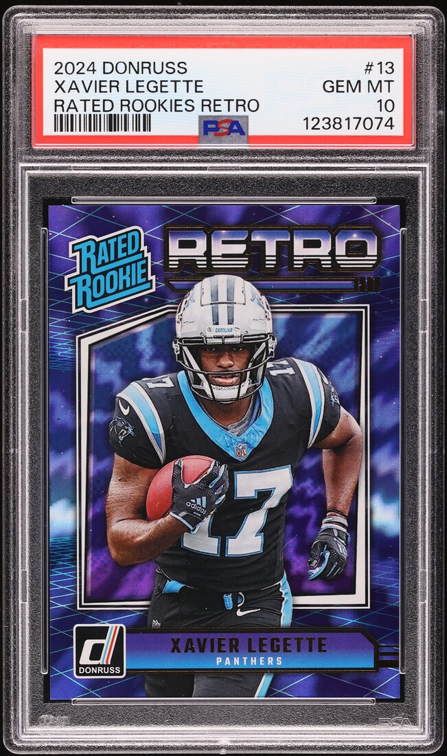 2024 Donruss Retro Xavier Legette ROOKIE #13 PSA 10 GEM MINT