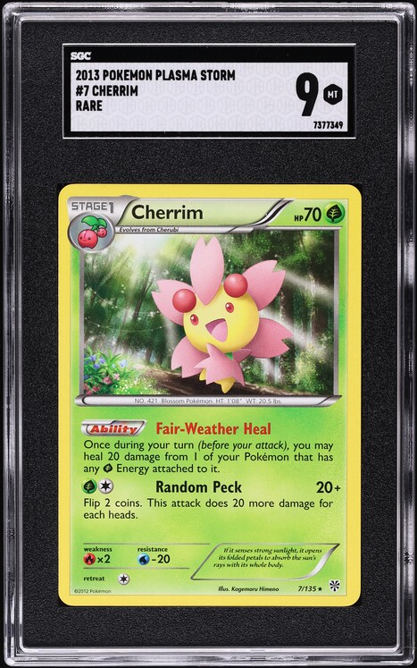 2007 Pokemon Japanese DP Promo Trade Please Event Cherrim #47 CGC 8 NM-MT  on Fanatics Collect