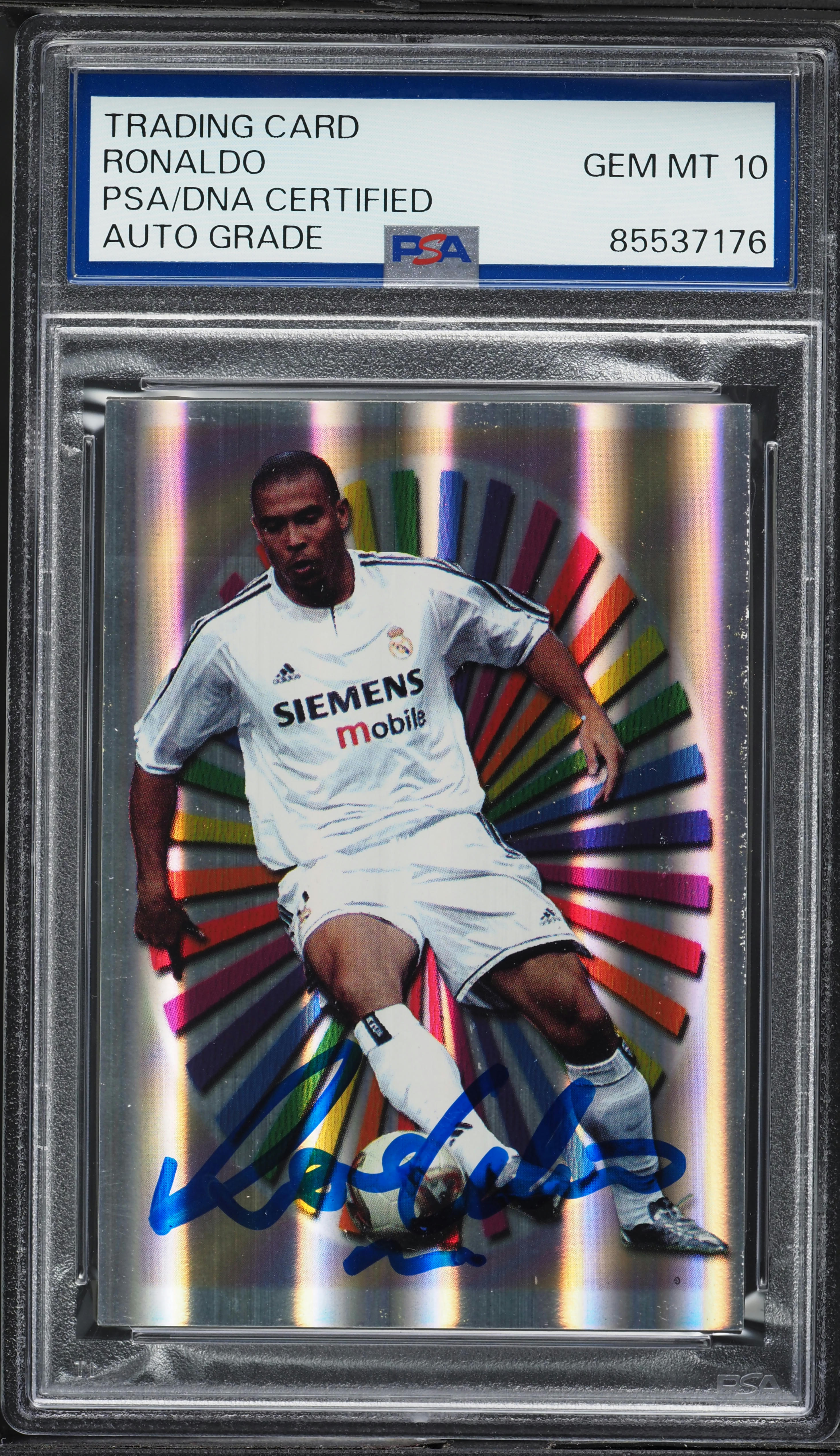 ronaldo graded card Amazon.com: 2024 Topps Euro Cristiano Ronaldo Soccer Championship Record  Card #15 main image 0