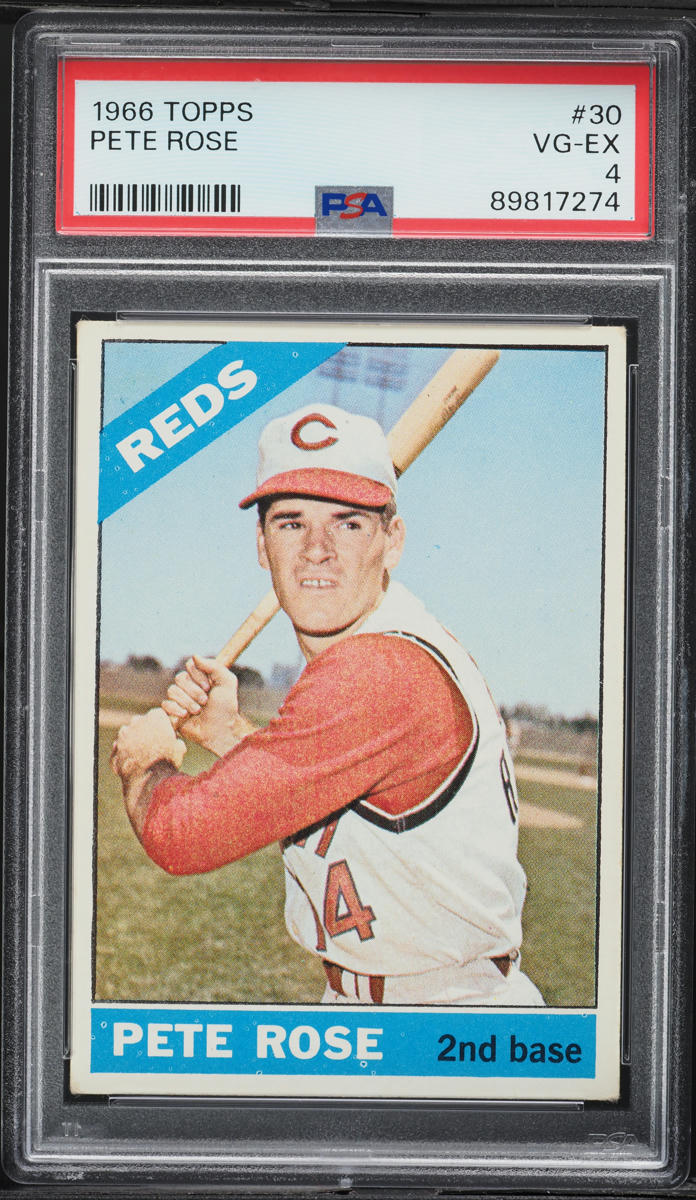 1966 Topps Pete Rose #30 PSA 4 VGEX