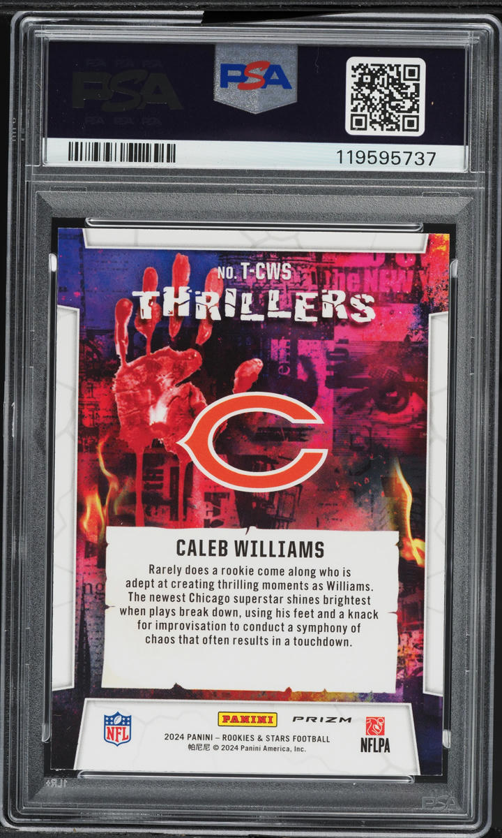 2024 Panini Rookies & Stars Thrillers Red Plaid Caleb Williams ROOKIE ...