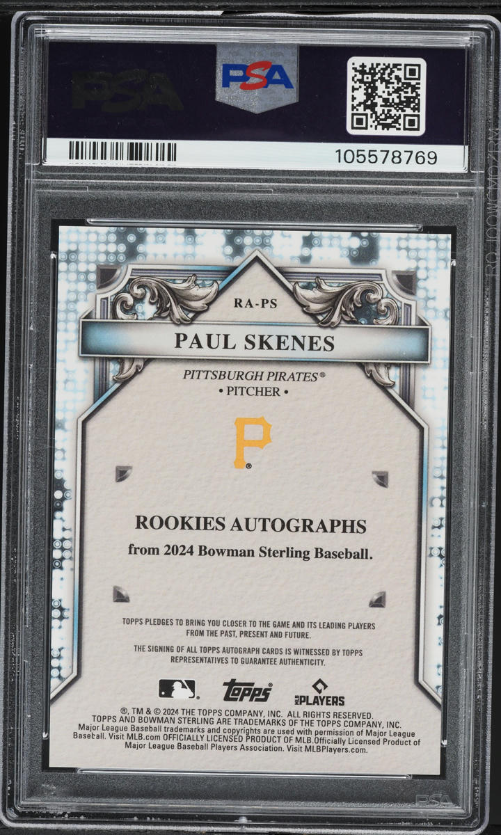 2024 Bowman Sterling Paul Skenes ROOKIE AUTO #RAPS PSA 10 GEM MINT