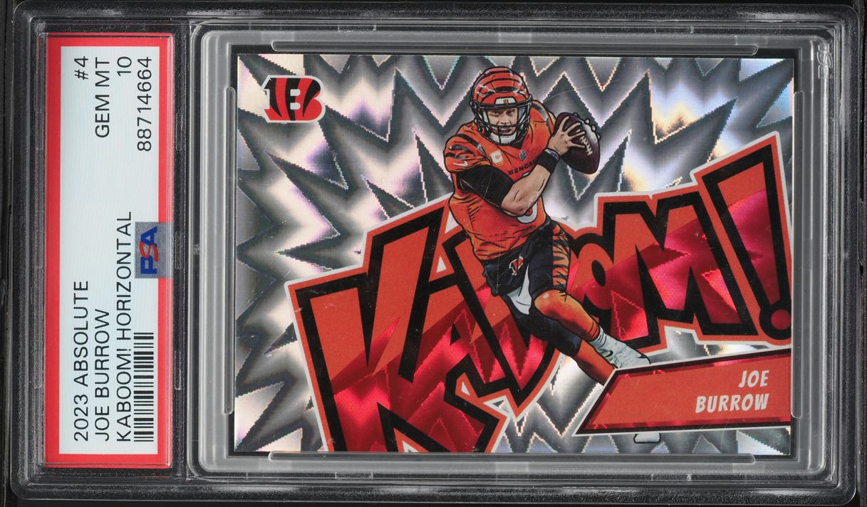 2023 Absolute Kaboom! Horizontal Joe Burrow #4 PSA 10 GEM MINT
