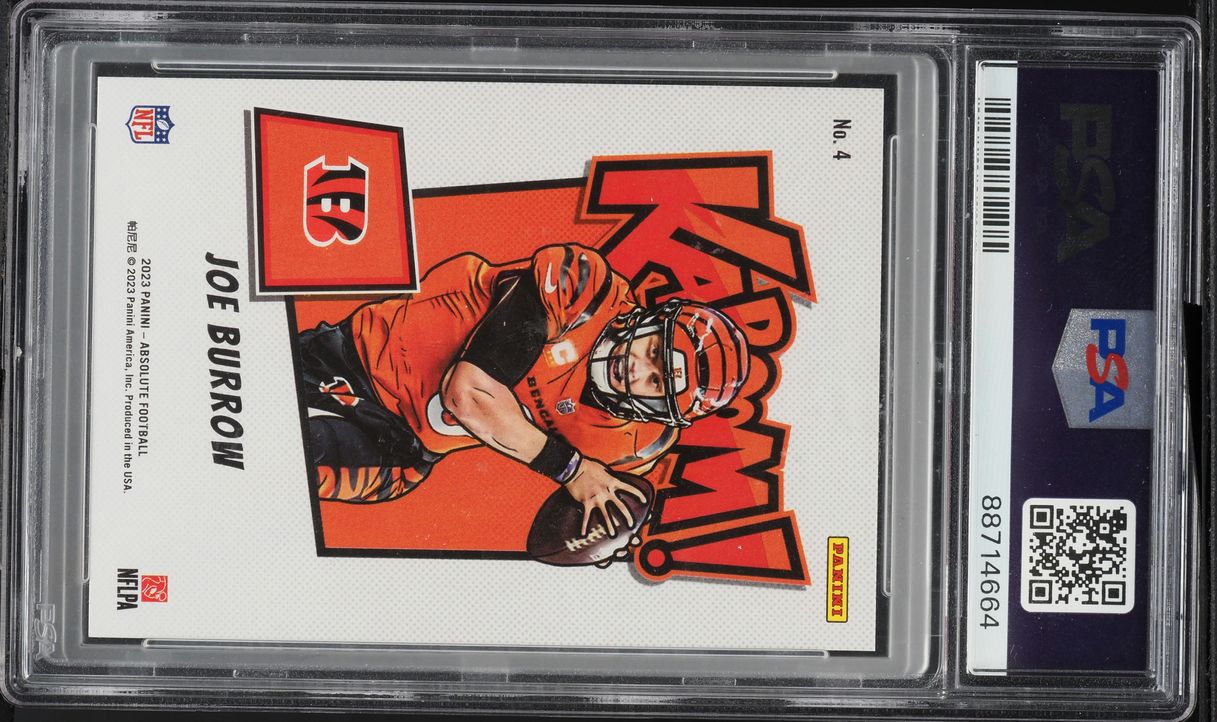 2023 Absolute Kaboom! Horizontal Joe Burrow #4 PSA 10 GEM MINT