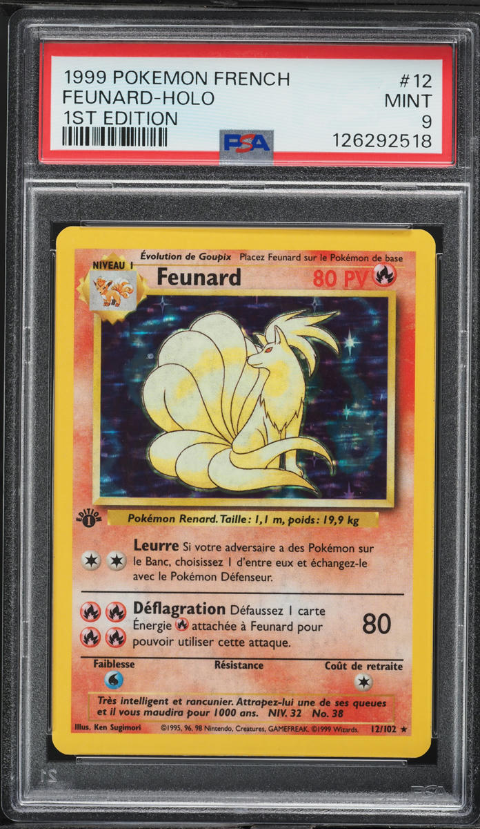 ninetales pokemon card value 2022 - ex 186/165 - Pokemon 151 - Full Art Ultra Rare clear acrylic holder that perfectly accentuates the stunning visual design and character artwork Ninetales Card Prices & Value