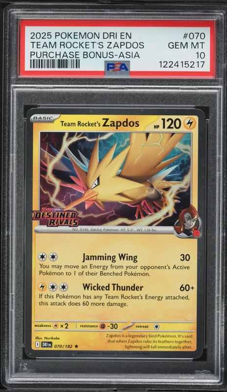 2025 Pokemon Dri En Destined Rivals Bonus Asia Team Rocket's