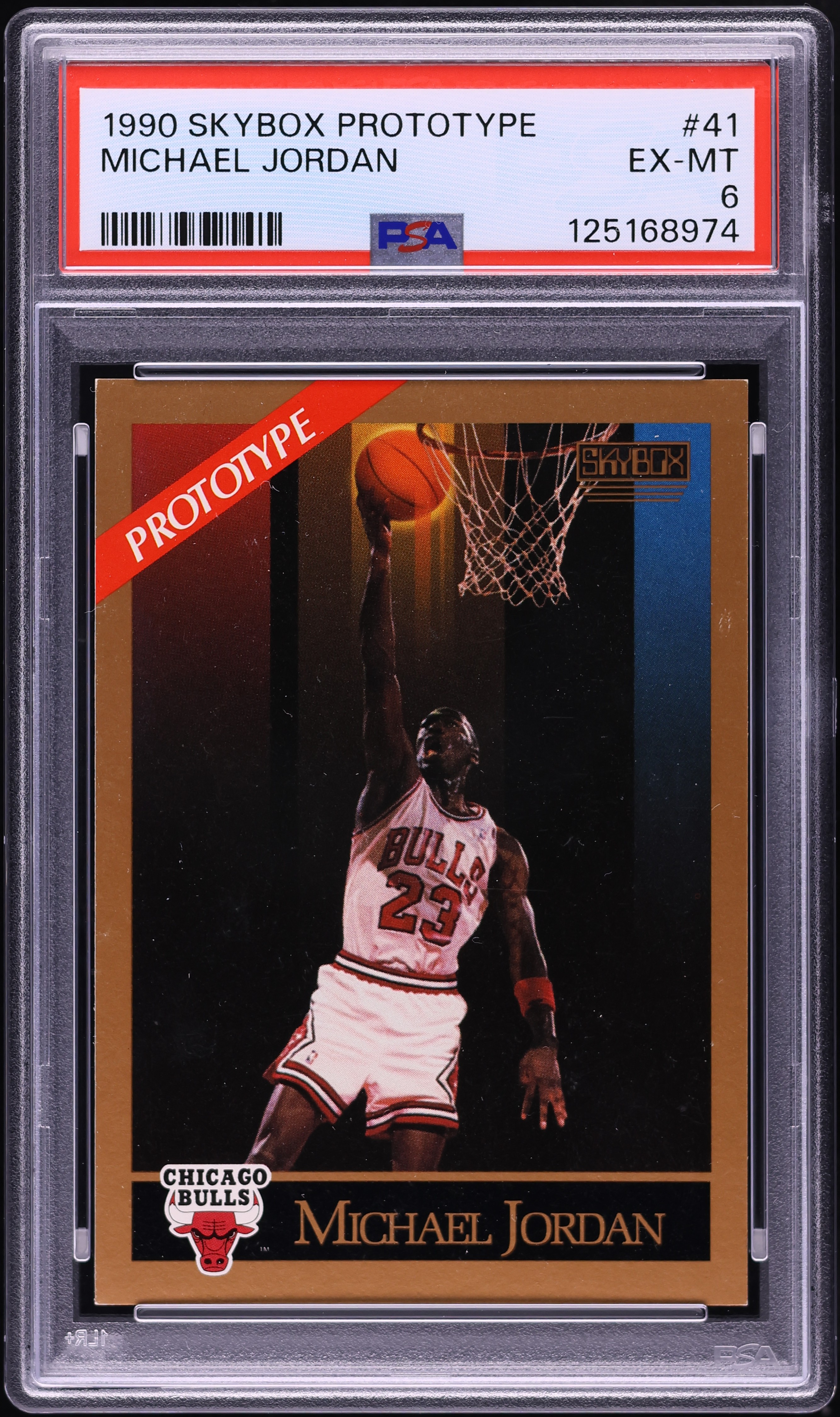 1990 Skybox Prototype Michael Jordan #41 PSA 6 EXMT on Fanatics