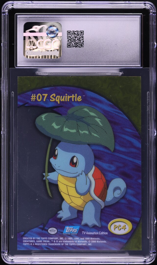 2000 Topps Pokemon Series 2 Clear Card Squirtle #PC4 CGC 9 MINT on Fanatics  Collect