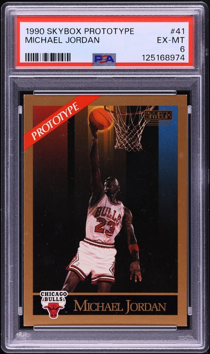 1990 Skybox Prototype Michael Jordan #41 PSA 6 EXMT on Fanatics