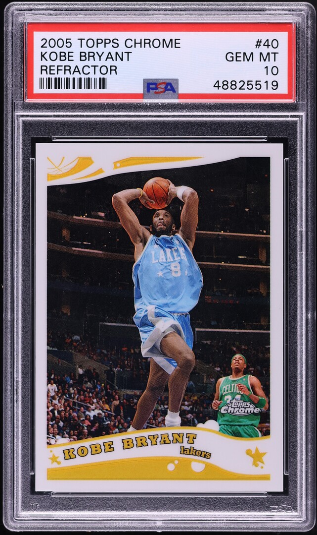 2005 Topps Chrome Refractor Kobe Bryant /999 #40 PSA 10 GEM MINT