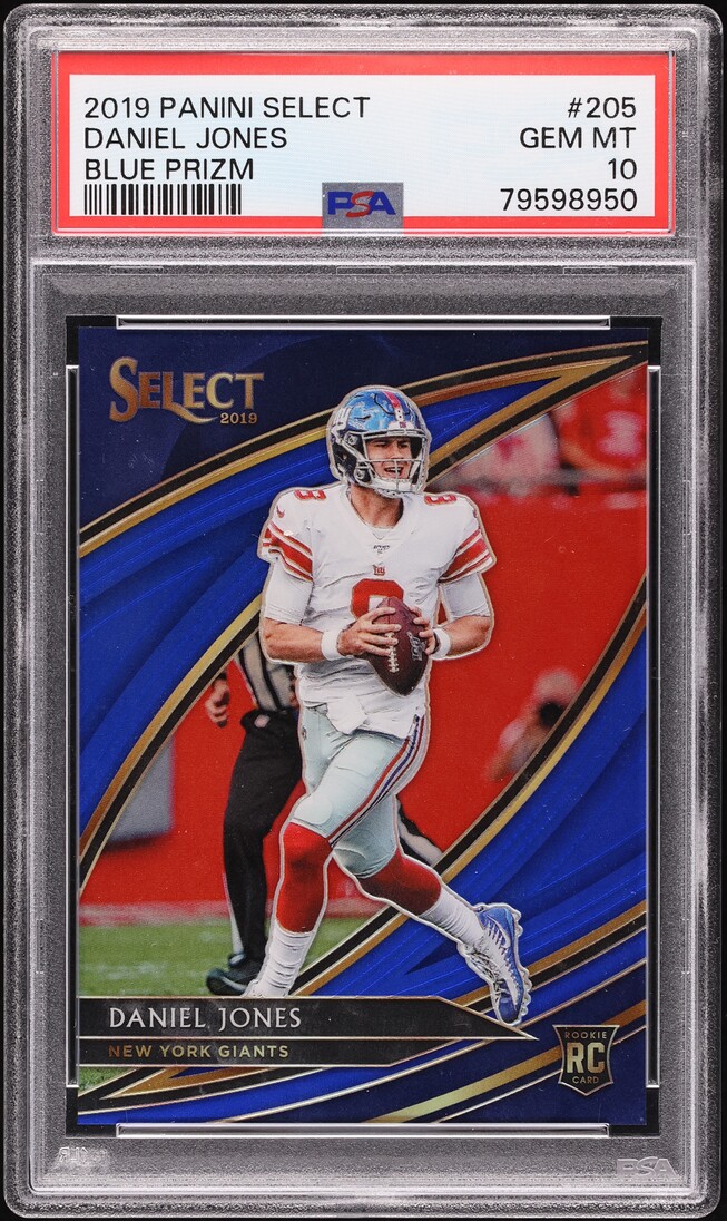 2019 Select Field Level Blue Daniel Jones ROOKIE /75 #205 PSA 10 GEM MINT