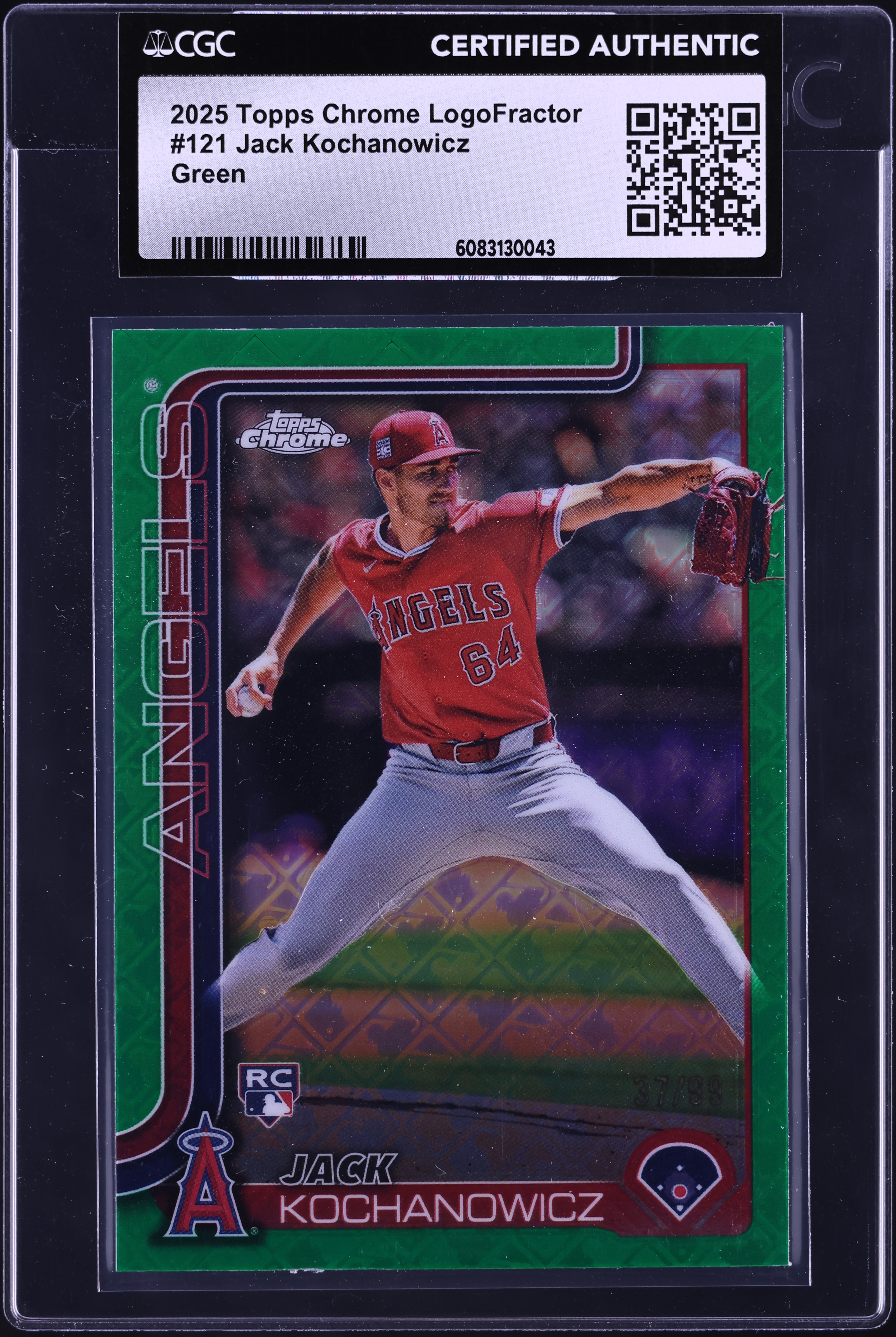 2025 Topps Chrome Logofractor Green Jack Kochanowicz ROOKIE /99