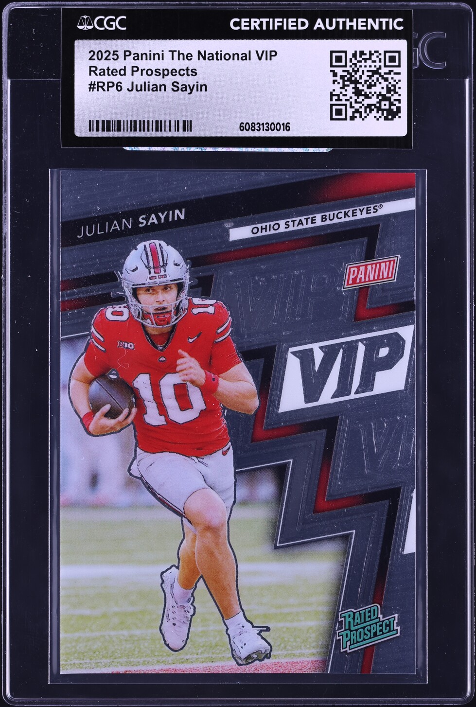 2025 Panini The National VIP Julian Sayin ROOKIE #RP6 CGC AUTH