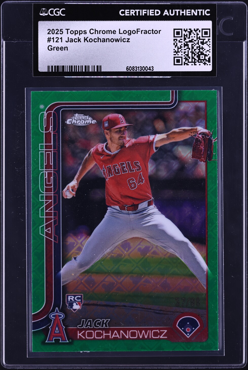 2025 Topps Chrome Logofractor Green Jack Kochanowicz ROOKIE /99