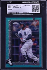 2025 Topps Chrome LogoFractor Aqua Luis Robert Jr. /199 #177 CGC