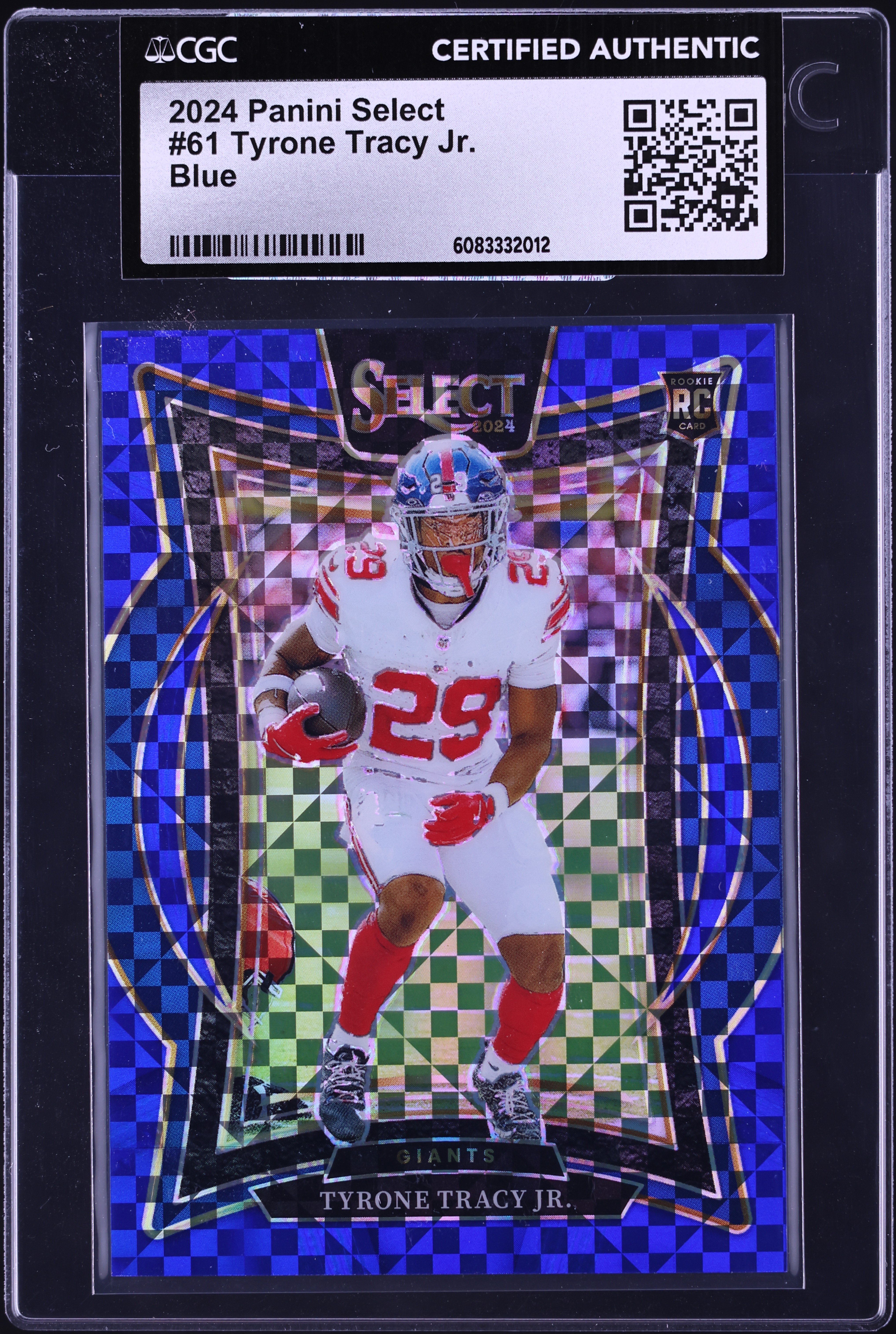 2024 Select Concourse Blue Tyrone Tracy Jr. ROOKIE /249 #61 CGC