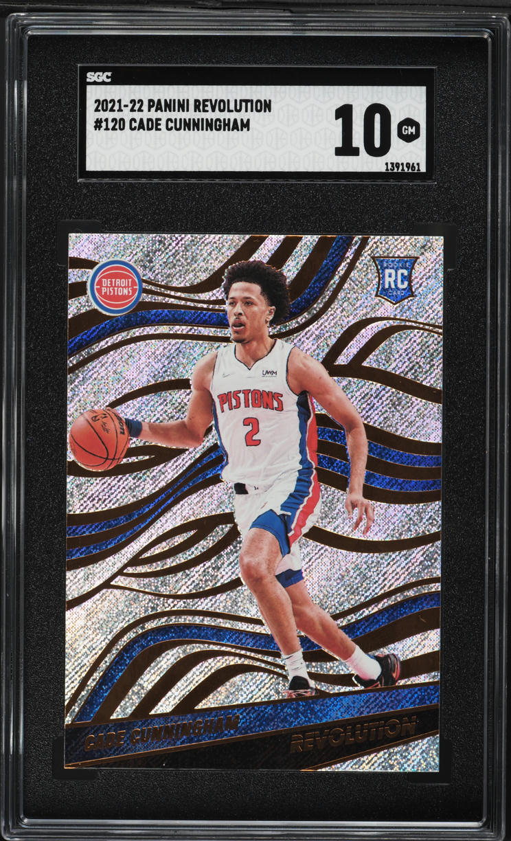 2021 Panini Revolution Cade Cunningham ROOKIE #120 SGC 10 GEM MINT