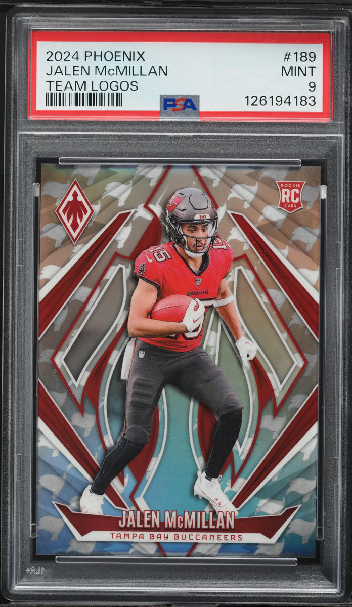 2024 Panini Phoenix Team Logos Jalen McMillan ROOKIE /299 #189 PSA 9 MINT