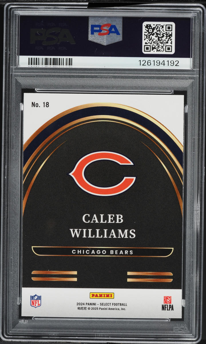 2024 Panini Select Future Caleb Williams ROOKIE #18 PSA 9 MINT