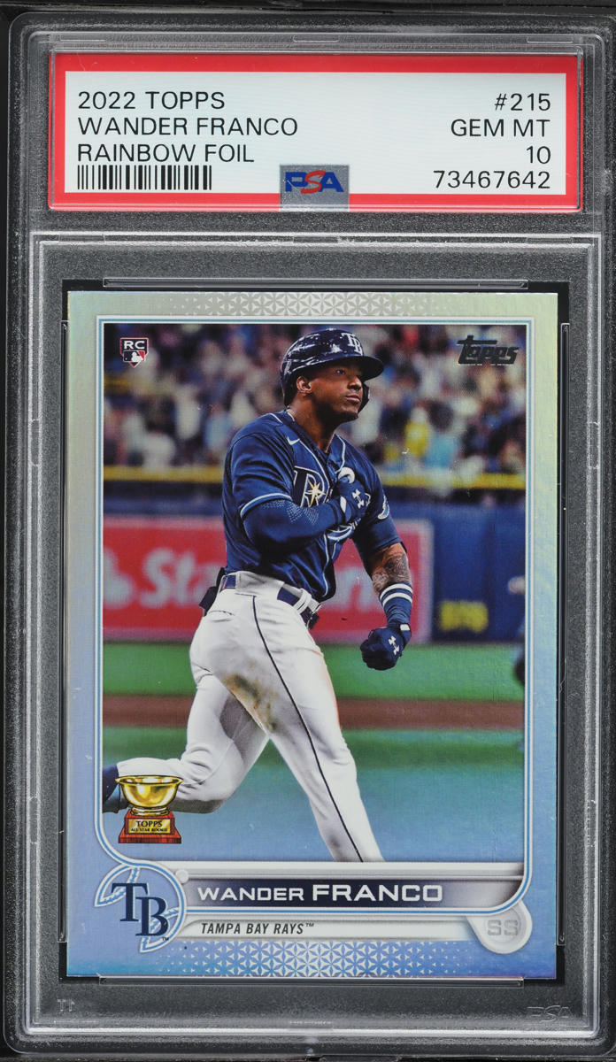 2022 Topps Rainbow Foil Wander Franco ROOKIE #215 PSA 10 GEM MINT